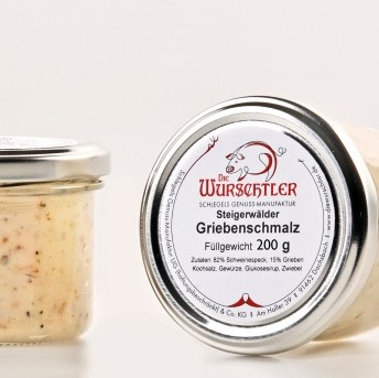 Griebenschmalz -  "Fränkischer Art" Sau lecker!