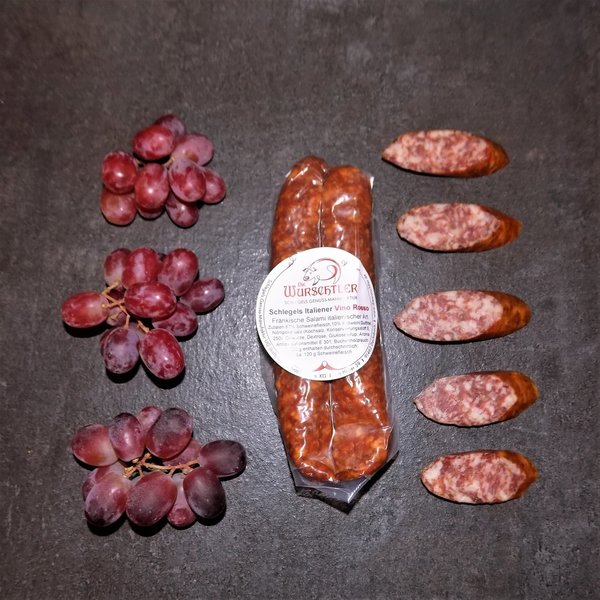 Salami Vino Rosso - Schlegels Italiener mit toskanischem Rotwein